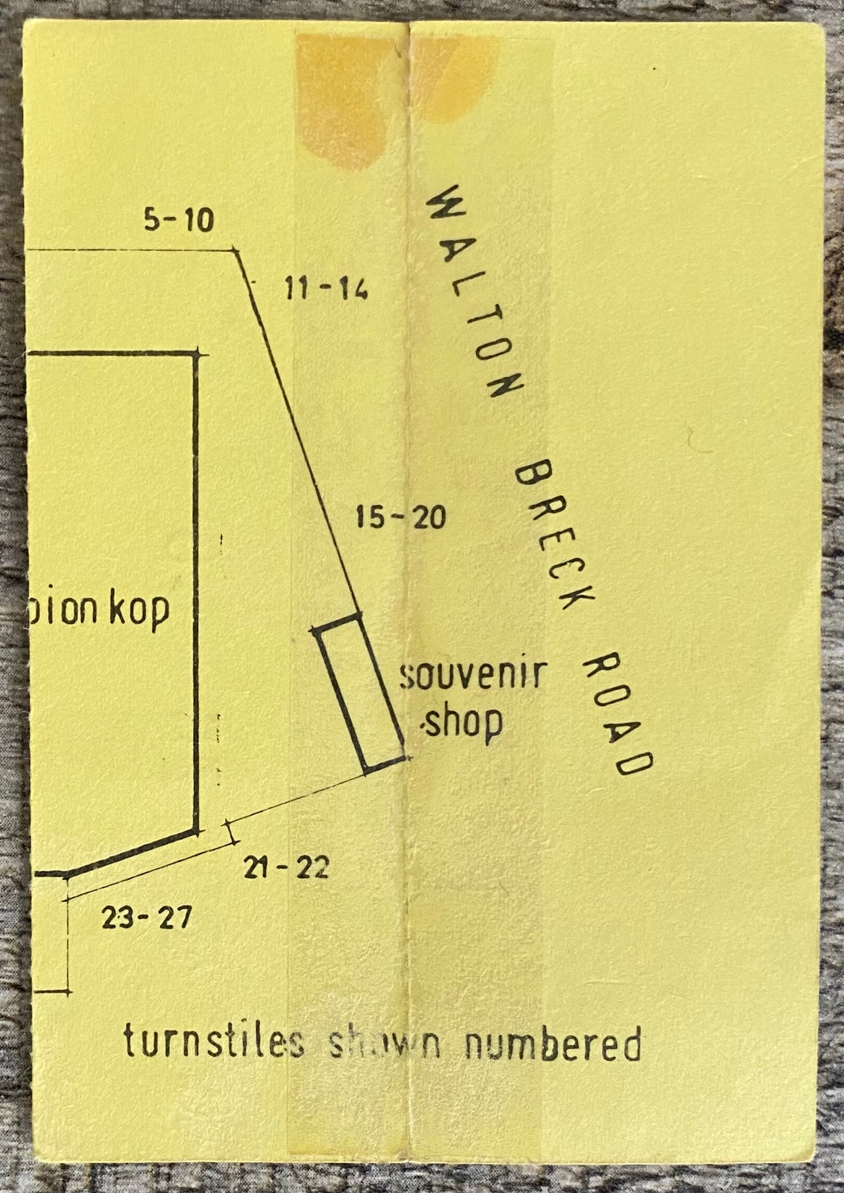 1984/85 ORIGINAL DIVISION ONE TICKET LIVERPOOL V WATFORD