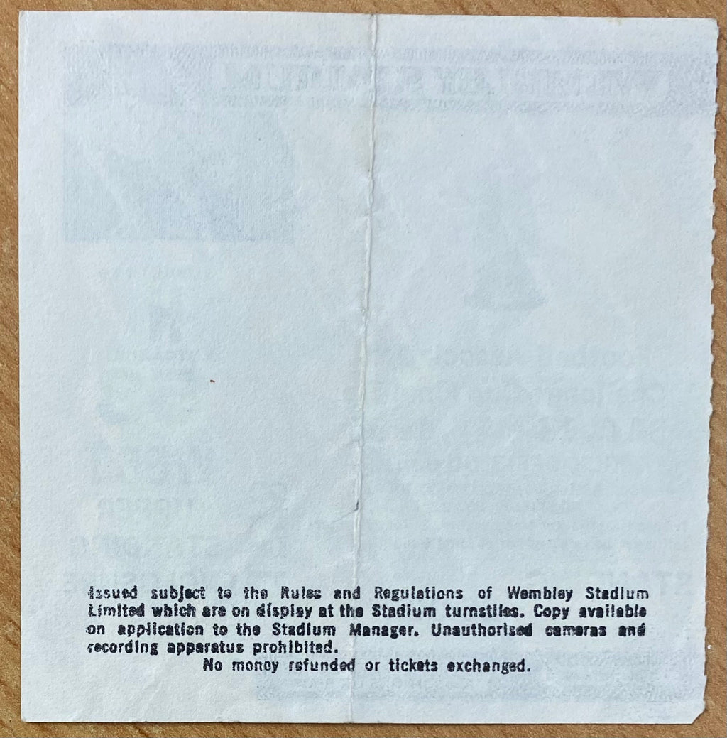 1985 ORIGINAL FA CUP FINAL TICKET EVERTON V MANCHESTER UNITED
