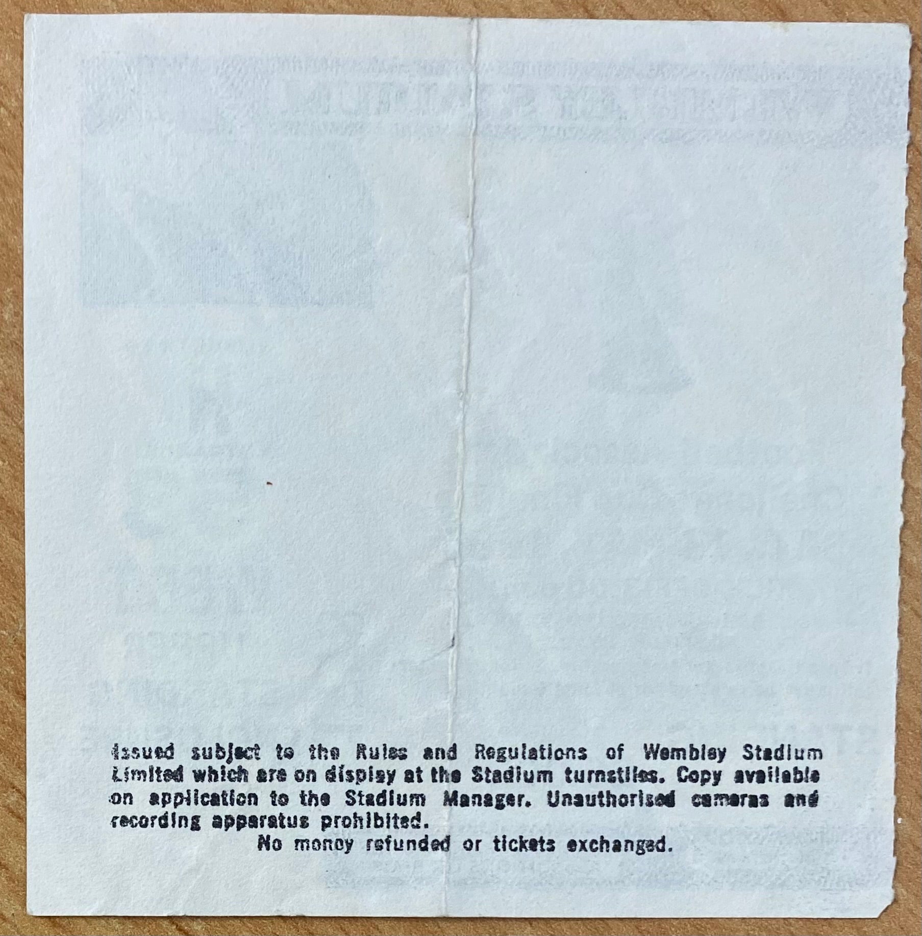 1985 ORIGINAL FA CUP FINAL TICKET EVERTON V MANCHESTER UNITED