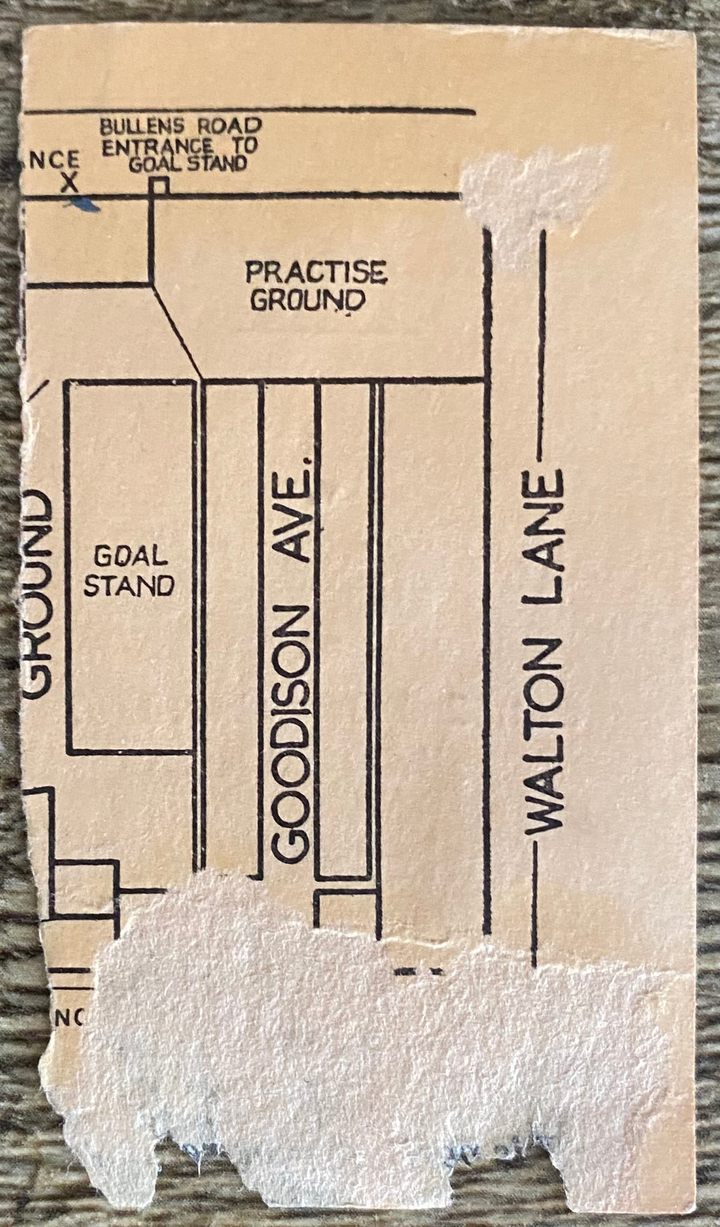 1967/68 ORIGINAL DIVISION ONE TICKET EVERTON V NOTTINGHAM FOREST