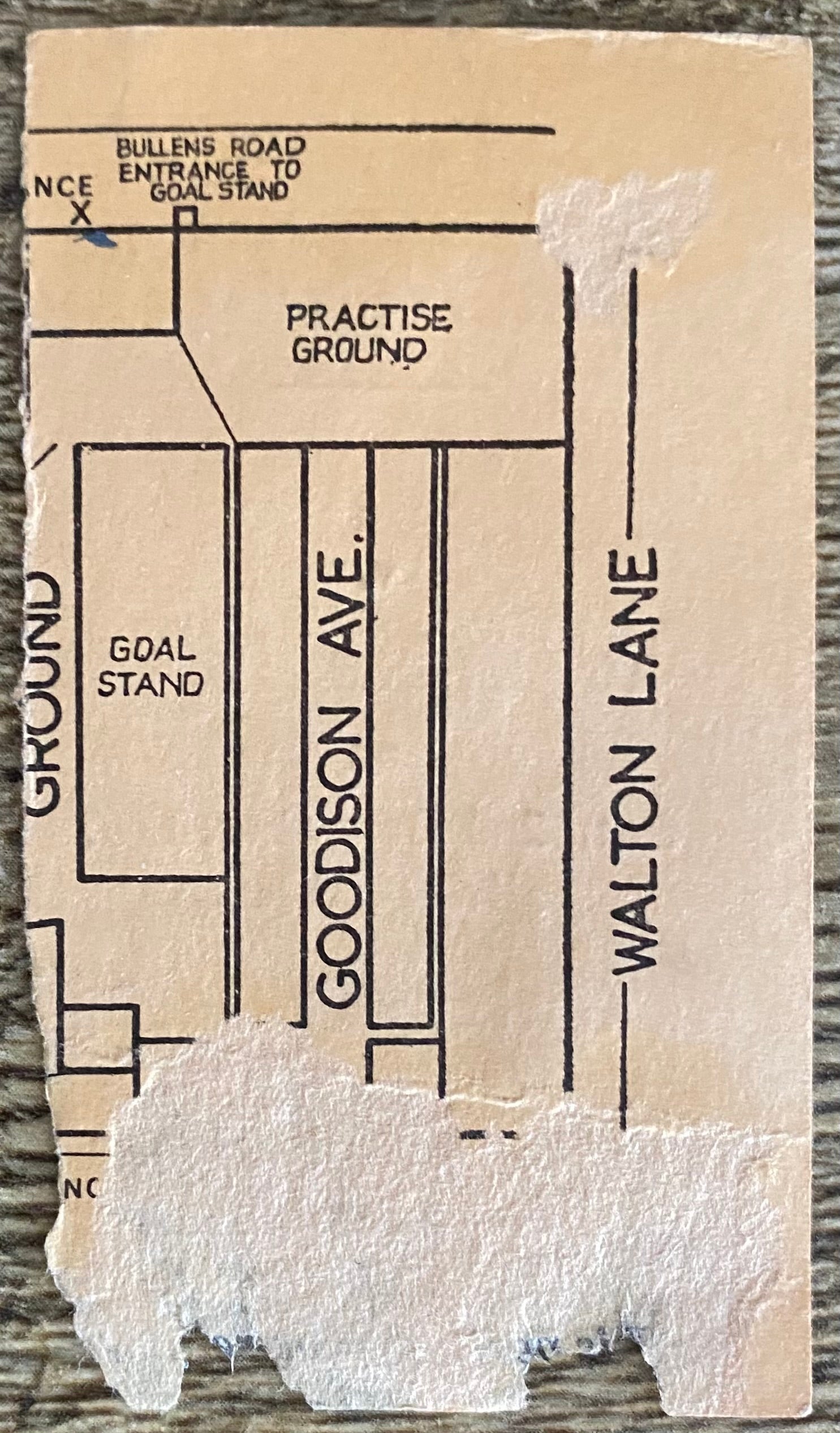 1967/68 ORIGINAL DIVISION ONE TICKET EVERTON V NOTTINGHAM FOREST