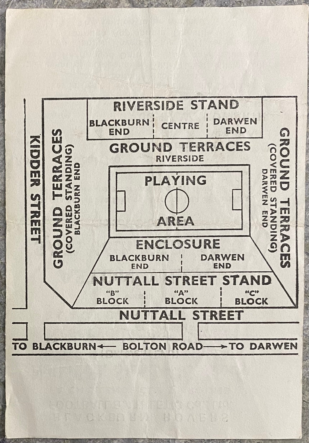 1979/80 ORIGINAL FA CUP 5TH ROUND TICKET BLACKBURN ROVERS V ASTON VILLA