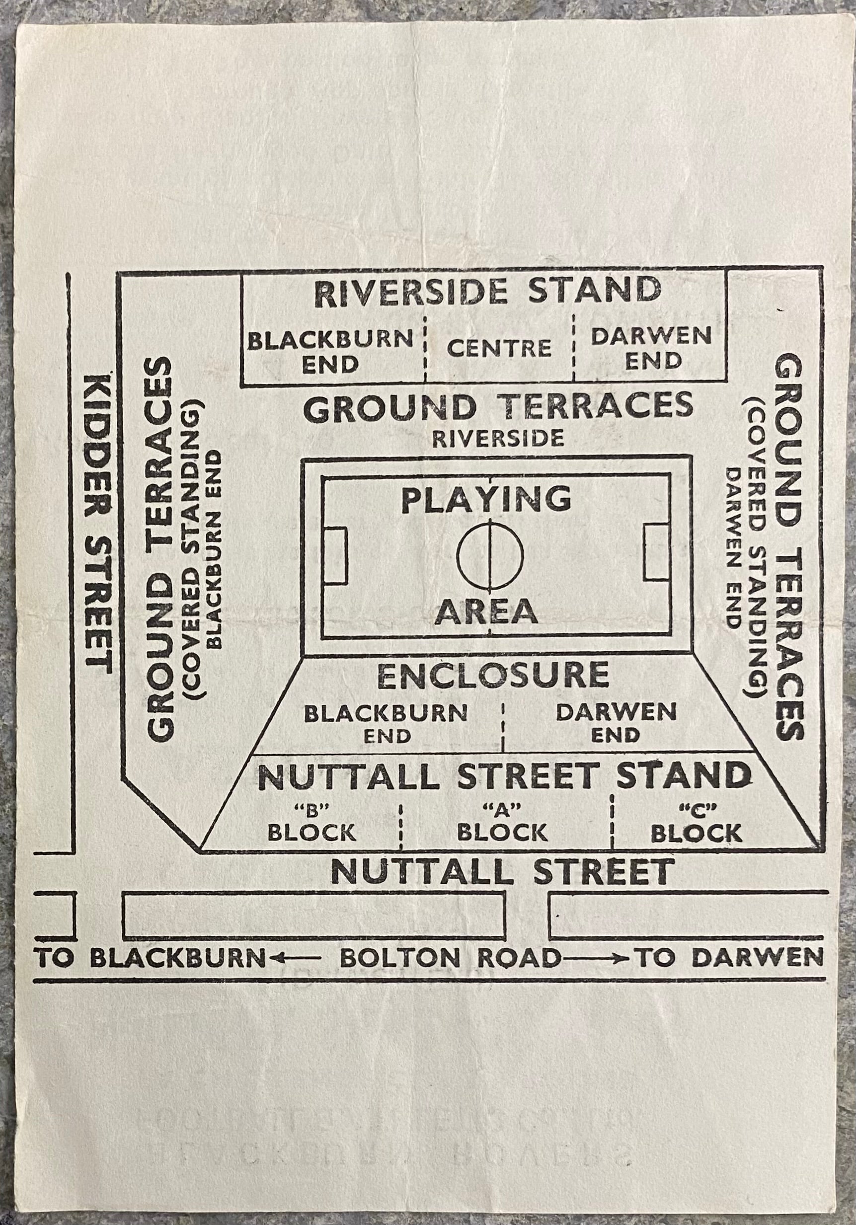 1979/80 ORIGINAL FA CUP 5TH ROUND TICKET BLACKBURN ROVERS V ASTON VILLA