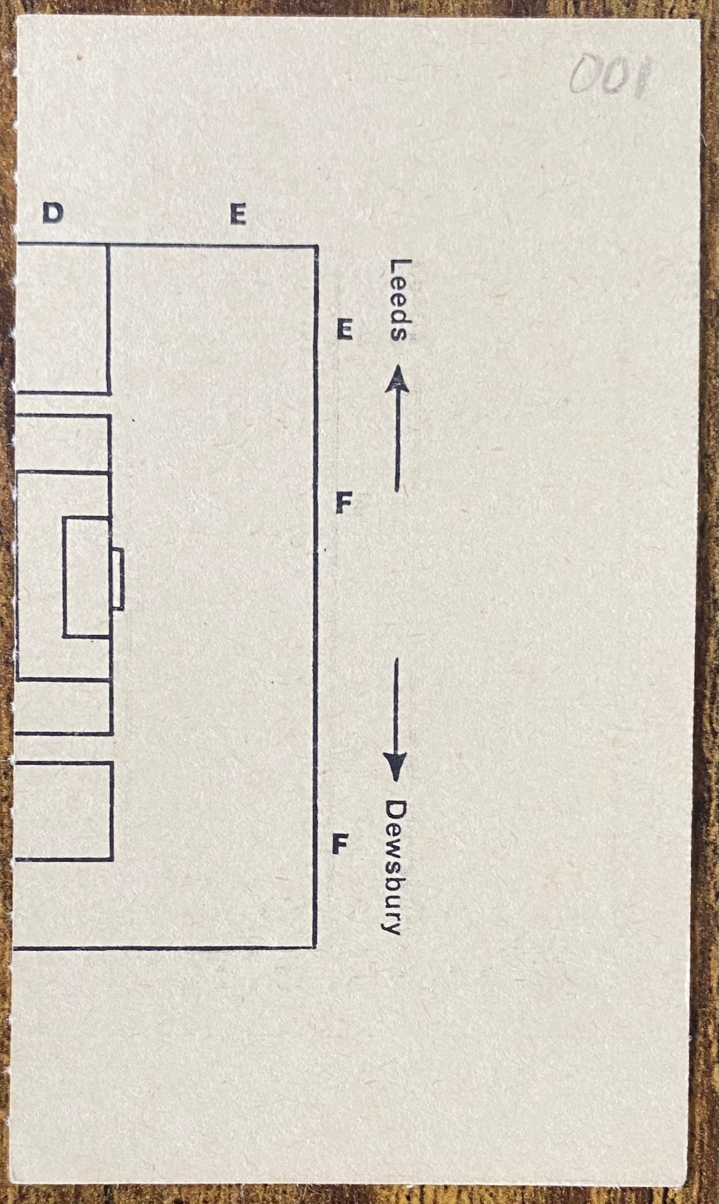 1967/68 ORIGINAL FA CUP 4TH ROUND TICKET LEEDS UNITED V NOTTINGHAM FOREST