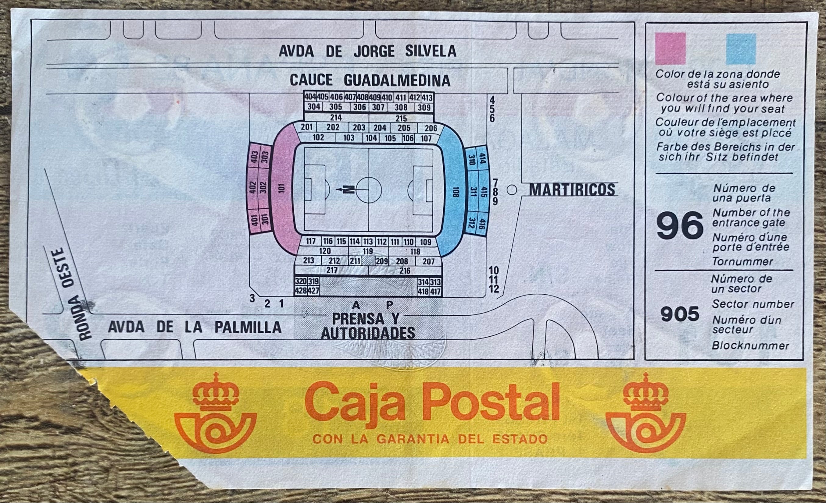 1982 ORIGINAL WORLD CUP 1ST ROUND TICKET SCOTLAND V NEW ZEALAND @ MALAGA