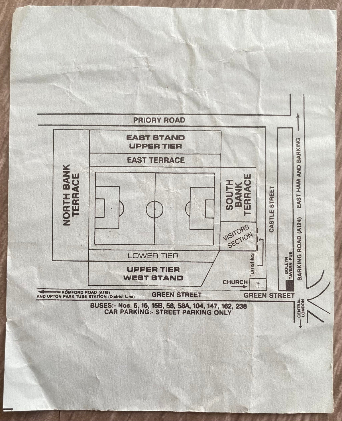 1991/92 ORIGINAL DIVISION 2 TICKET CHARLTON ATHLETIC V IPSWICH TOWN