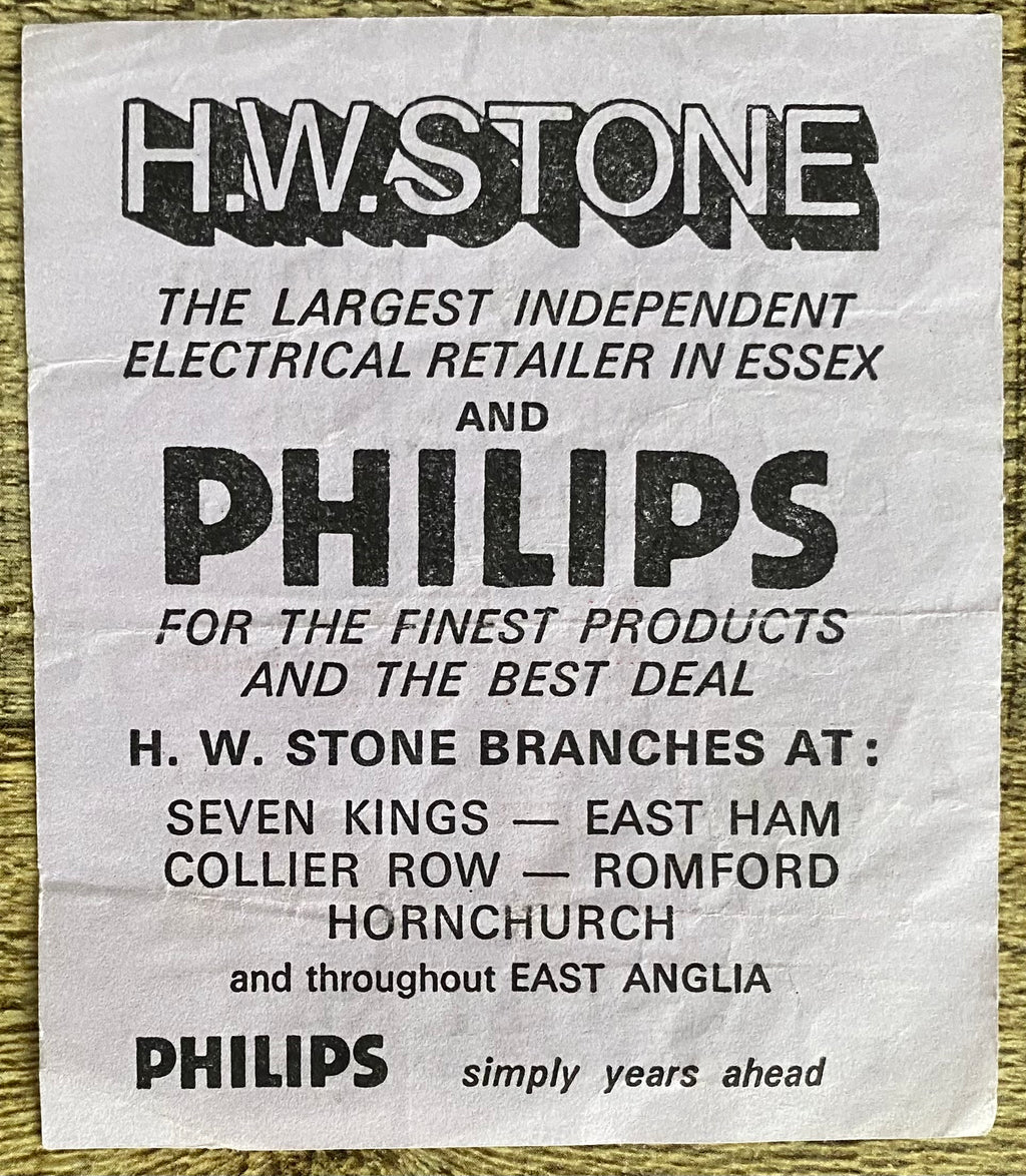 1982/83 ORIGINAL FRIENDLY TICKET WEST HAM UNITED V DUNDEE UNITED