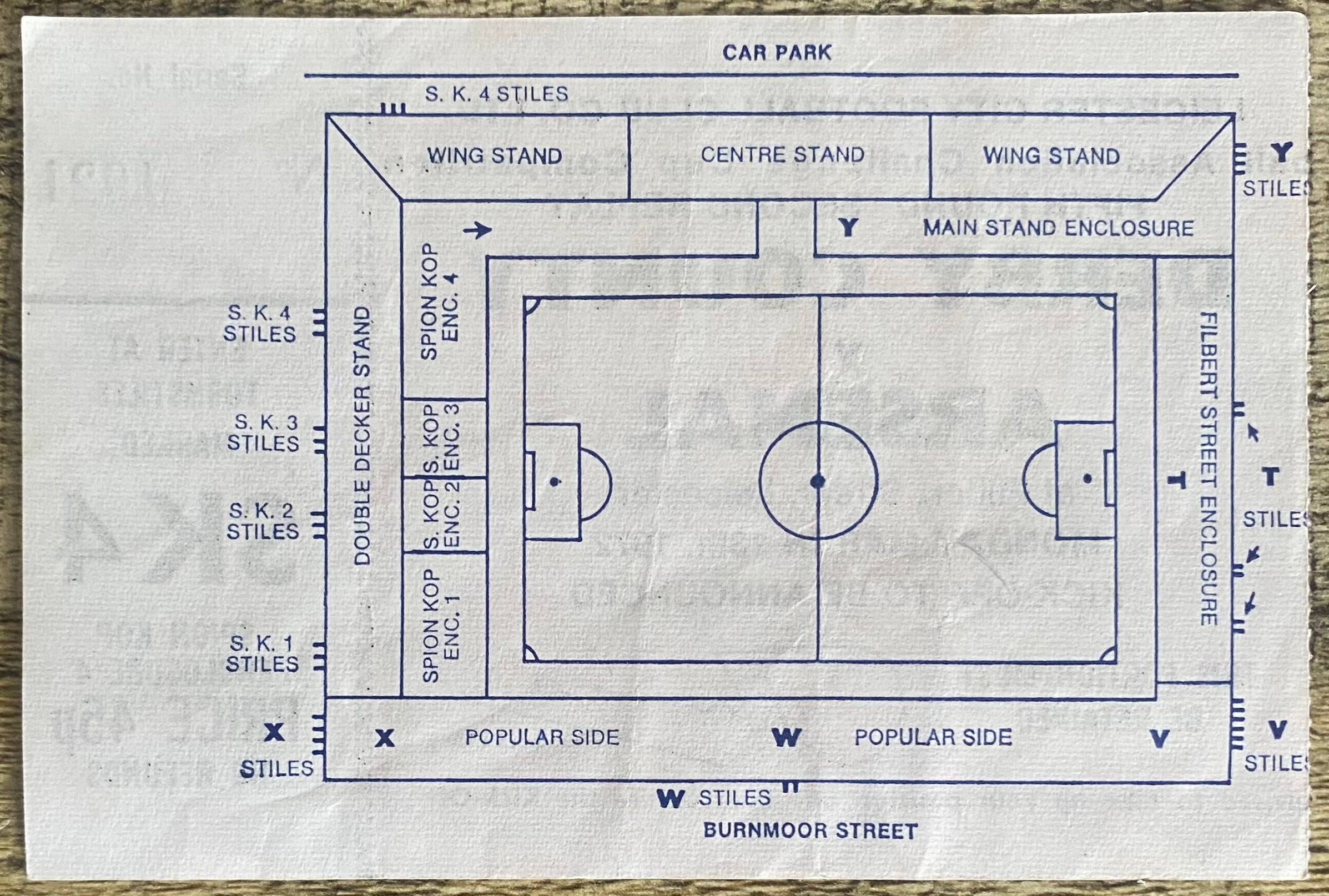 1971/72 ORIGINAL FA CUP 5TH ROUND 2ND REPLAY TICKET DERBY COUNTY V ARSENAL @ FILBERT STREET