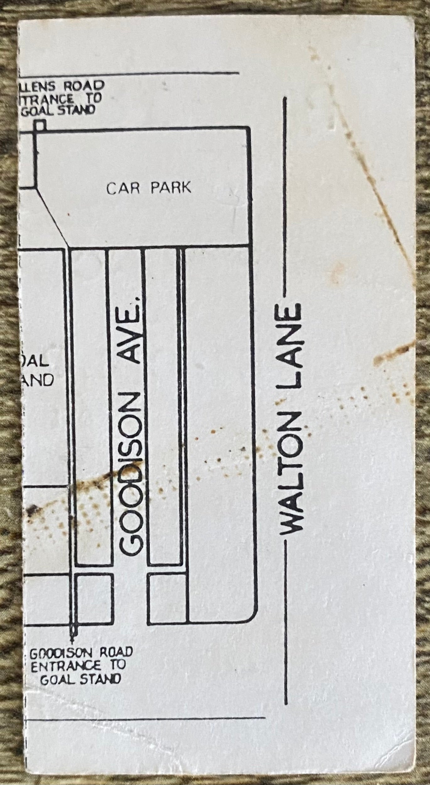 1970/71 ORIGINAL DIVISION ONE TICKET EVERTON V LIVERPOOL