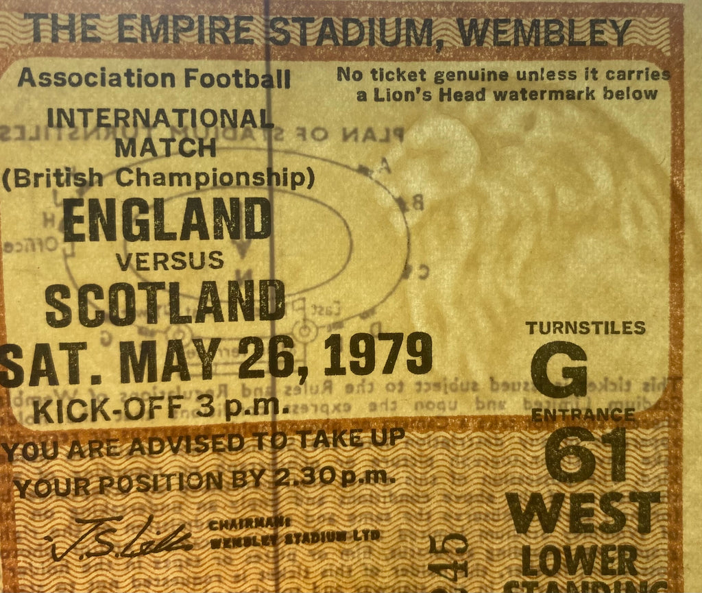 1979 ORIGINAL BRITISH HOME INTERNATIONAL CHAMPIONSHIPS TICKET ENGLAND V SCOTLAND