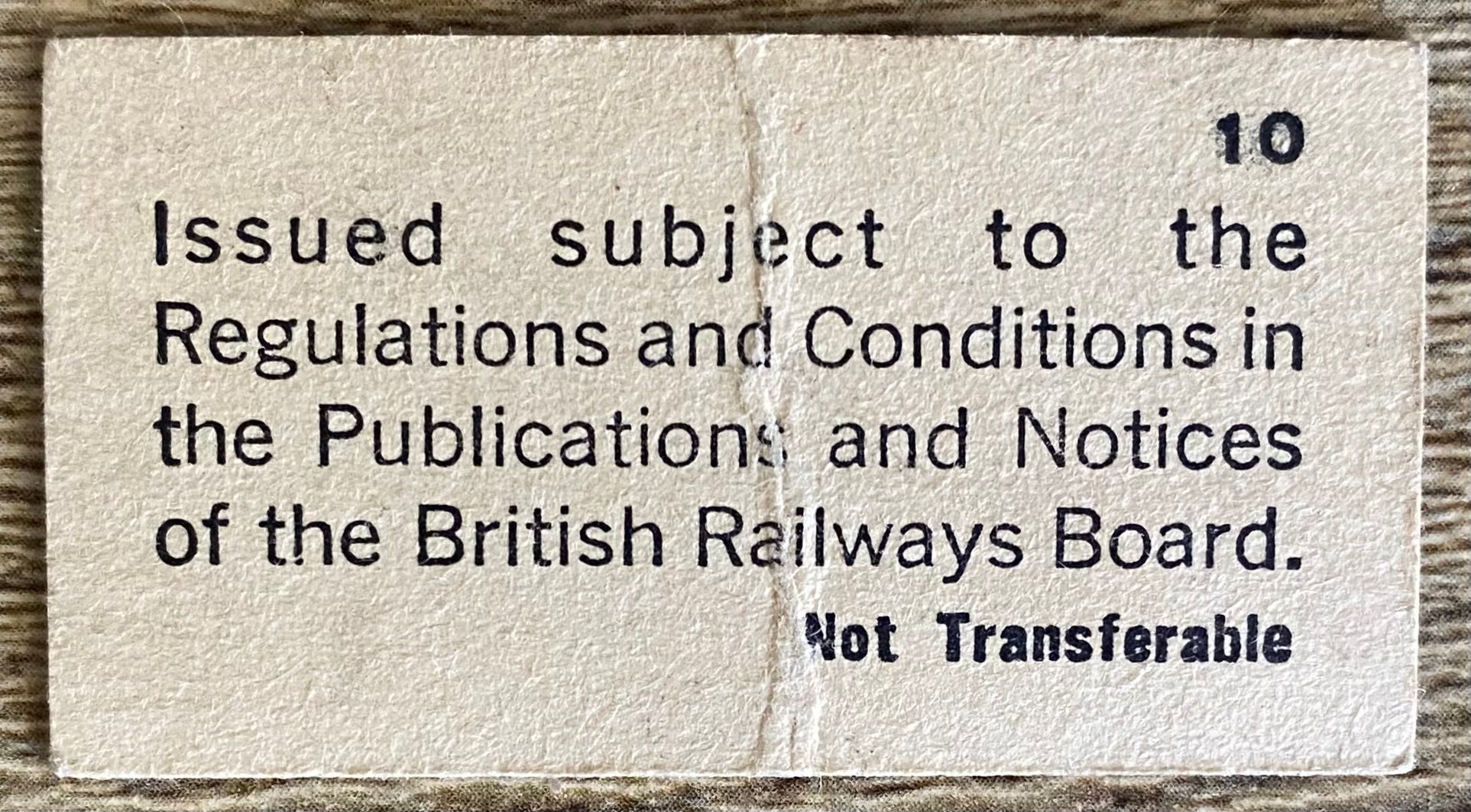 1978 ORIGINAL FOOTBALL SPECIAL BRITISH RAIL TRAIN TICKET NOTTINGHAM FOREST TRAVELLING TO LEAGUE CUP FINAL