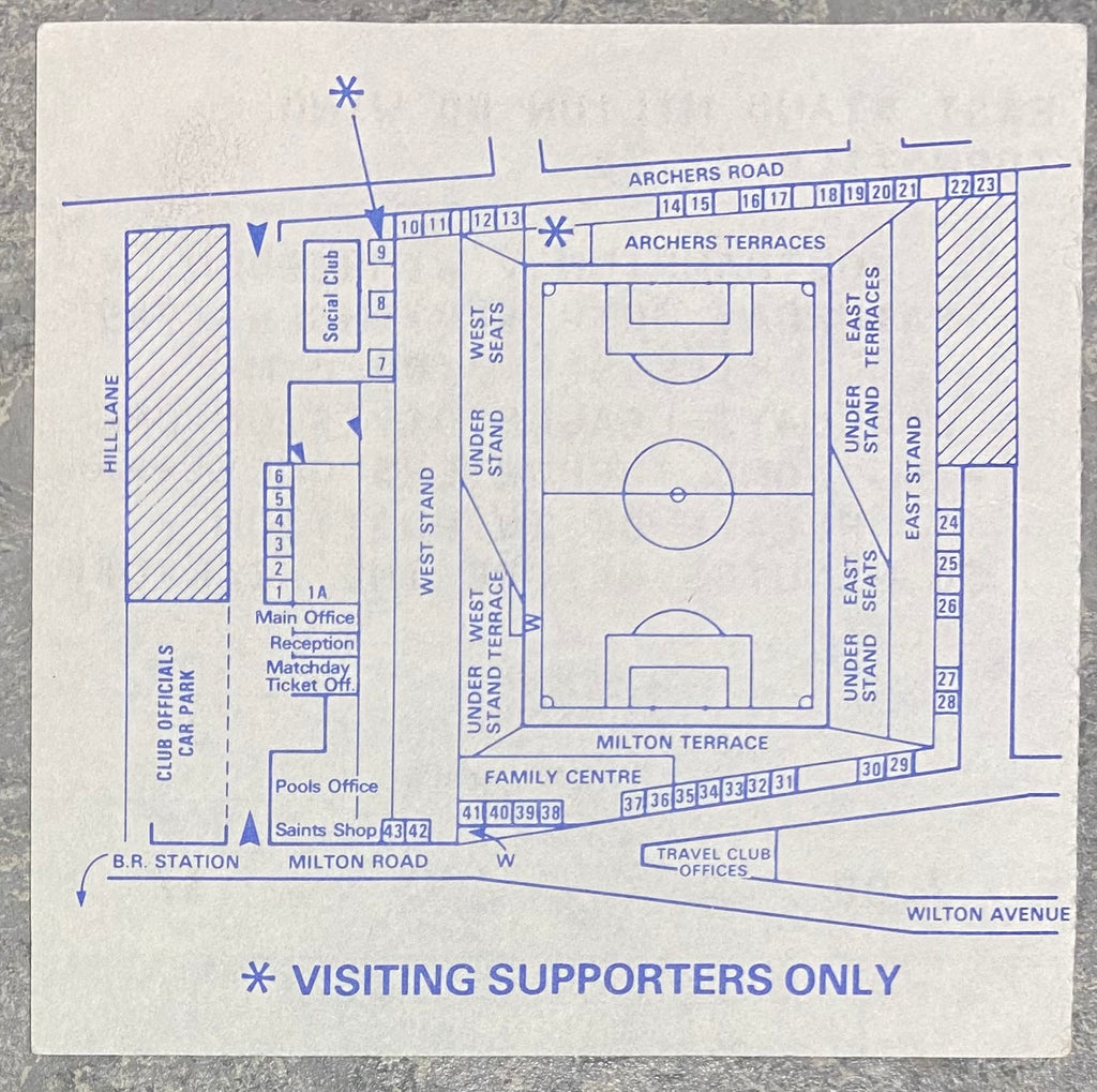 1989/90 ORIGINAL DIVISION ONE TICKET SOUTHAMPTON V WIMBLEDON