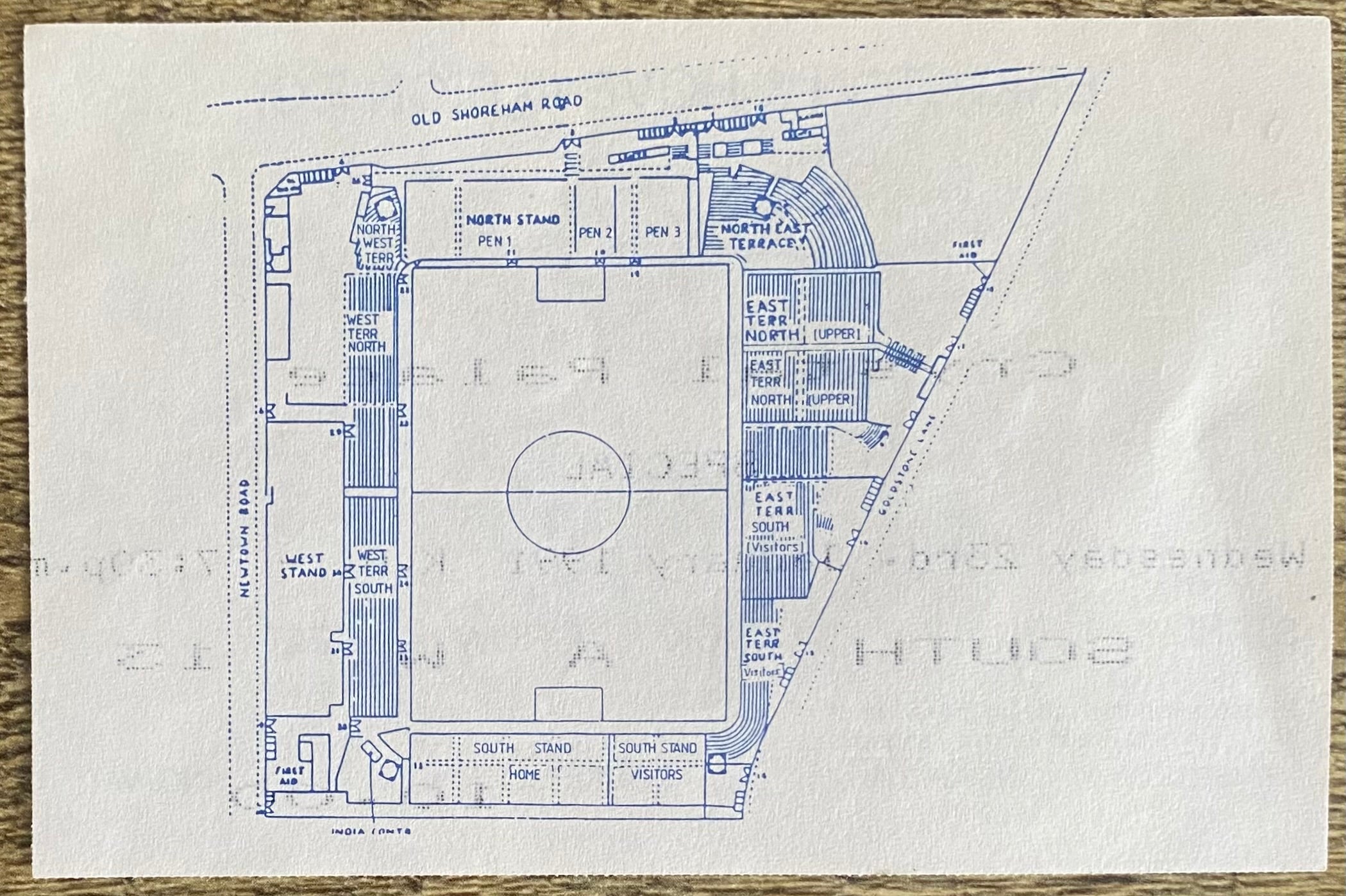 1990/91 ORIGINAL ZENITH DATA SYSTEMS CUP QUARTER FINAL TICKET BRIGHTON AND HOVE ALBION V CRYSTAL PALACE