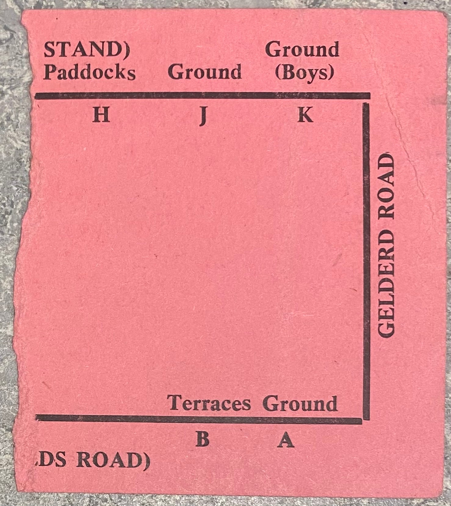 1964/65 ORIGINAL FA CUP 5TH ROUND TICKET LEEDS UNITED V SHREWSBURY TOWN