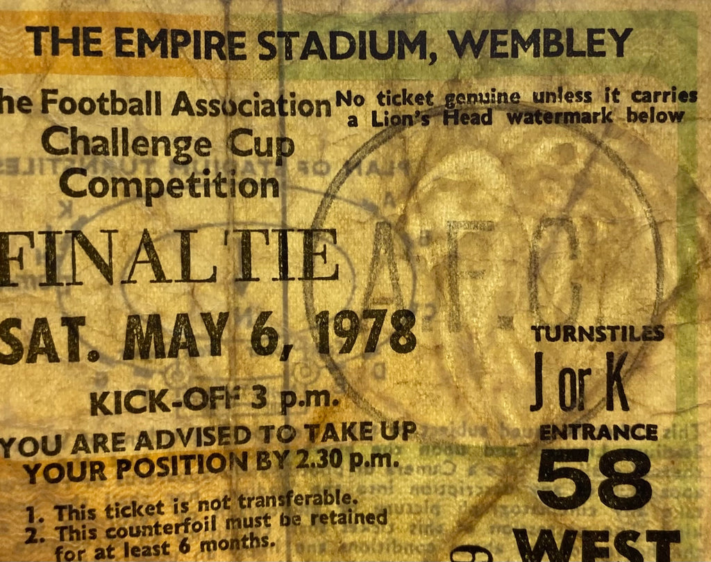 1978 ORIGINAL FA CUP FINAL TICKET IPSWICH TOWN V ARSENAL