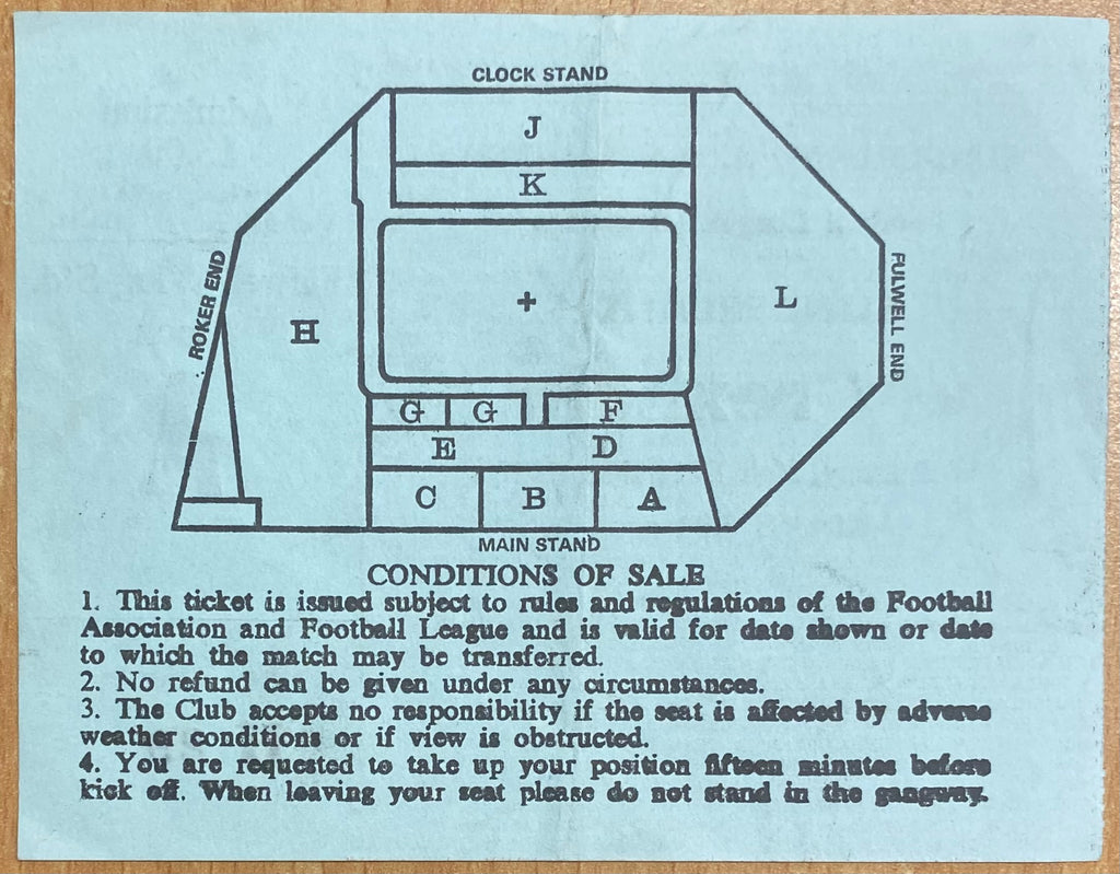 1979/80 ORIGINAL DIVISION 2 TICKET SUNDERLAND V WREXHAM