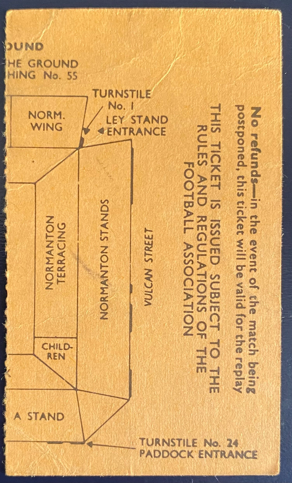 1972/73 ORIGINAL FA CUP 4TH ROUND TICKET DERBY COUNTY V TOTTENHAM HOTSPUR