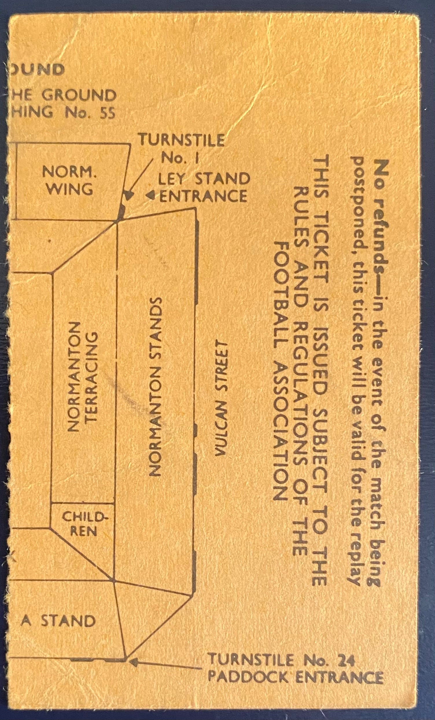 1972/73 ORIGINAL FA CUP 4TH ROUND TICKET DERBY COUNTY V TOTTENHAM HOTSPUR