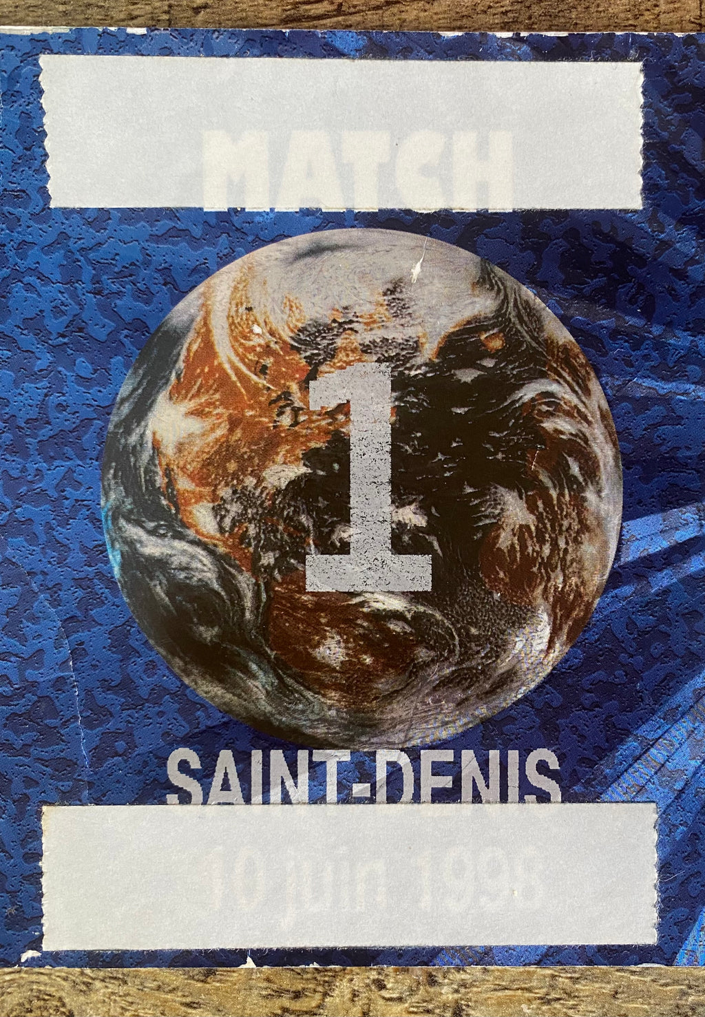 1998 ORIGINAL WORLD CUP 1ST ROUND UNUSED STADIUM CAR PARK TICKET SCOTLAND V BRAZIL @ PARIS