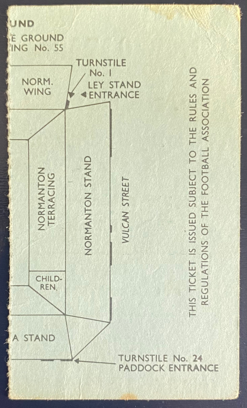1971/72 ORIGINAL FA CUP 5TH ROUND TICKET DERBY COUNTY V ARSENAL