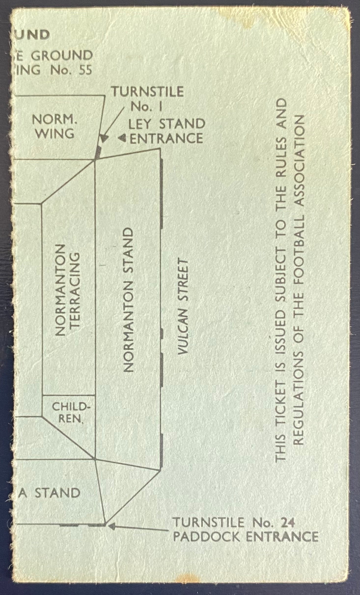 1971/72 ORIGINAL FA CUP 5TH ROUND TICKET DERBY COUNTY V ARSENAL
