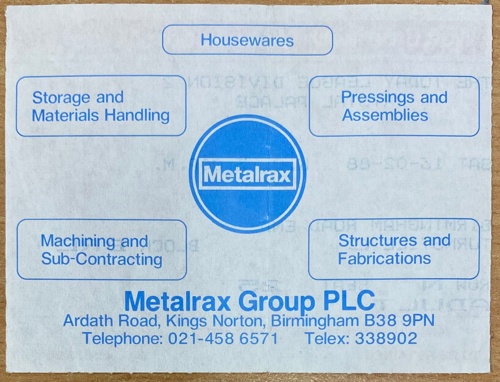 1987/88 ORIGINAL DIVISION 2 TICKET WEST BROMWICH ALBION V CRYSTAL PALACE