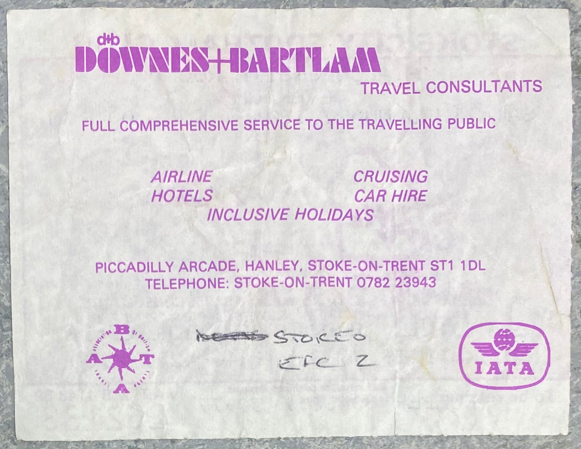 1983/84 ORIGINAL FA CUP 3RD ROUND TICKET STOKE CITY V EVERTON