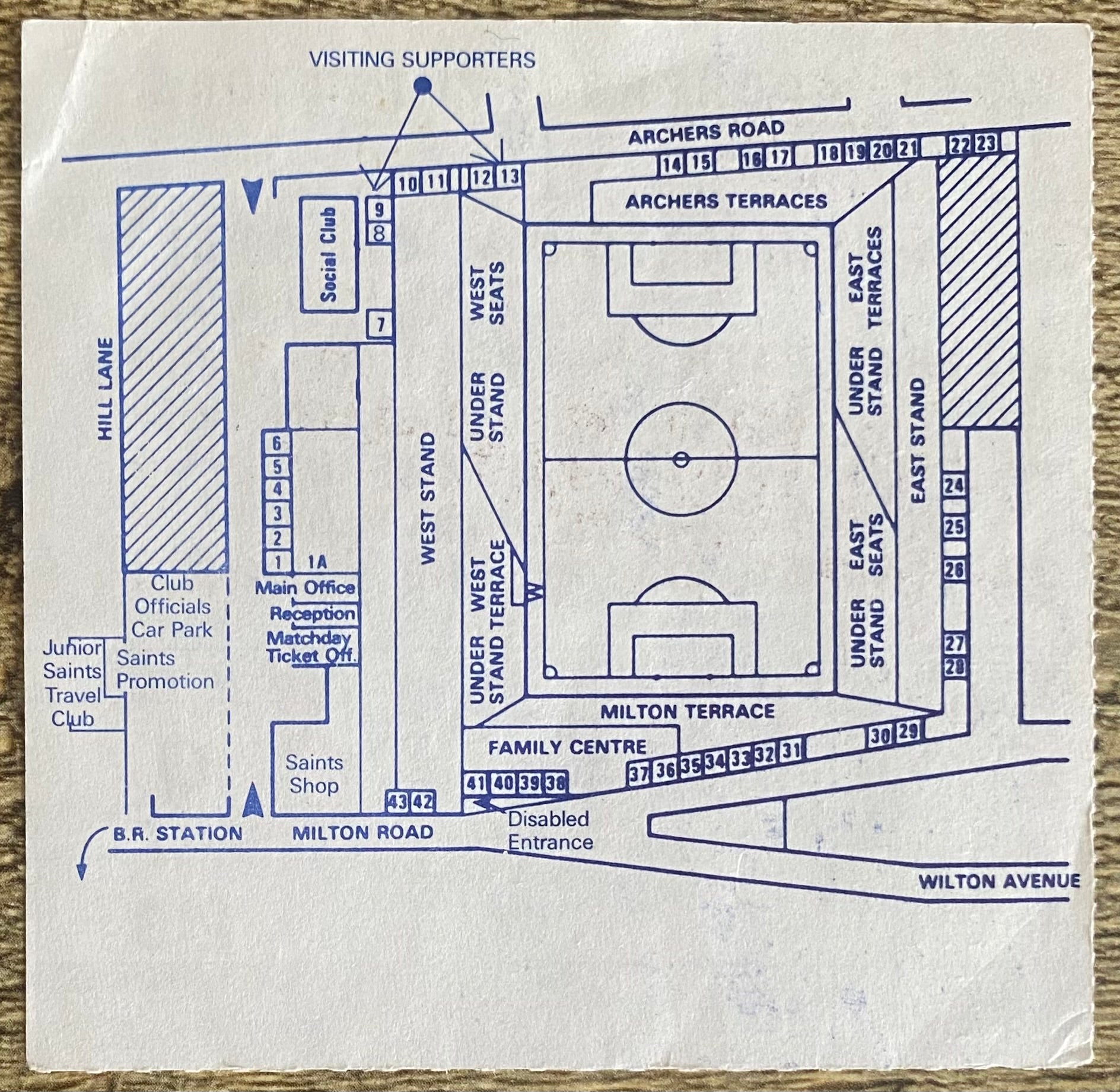 1990/91 ORIGINAL DIVISION ONE TICKET SOUTHAMPTON V CRYSTAL PALACE