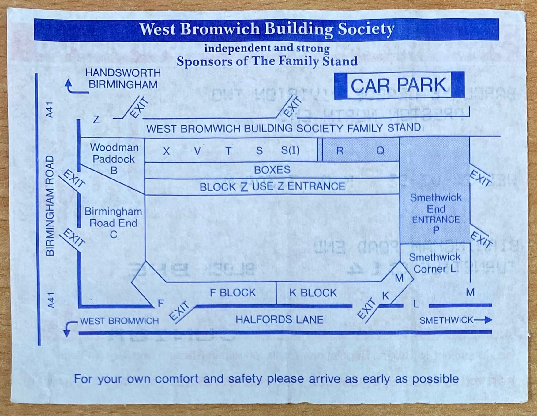 1992/93 ORIGINAL DIVISION 2 TICKET WEST BROMWICH ALBION V PRESTON NORTH END