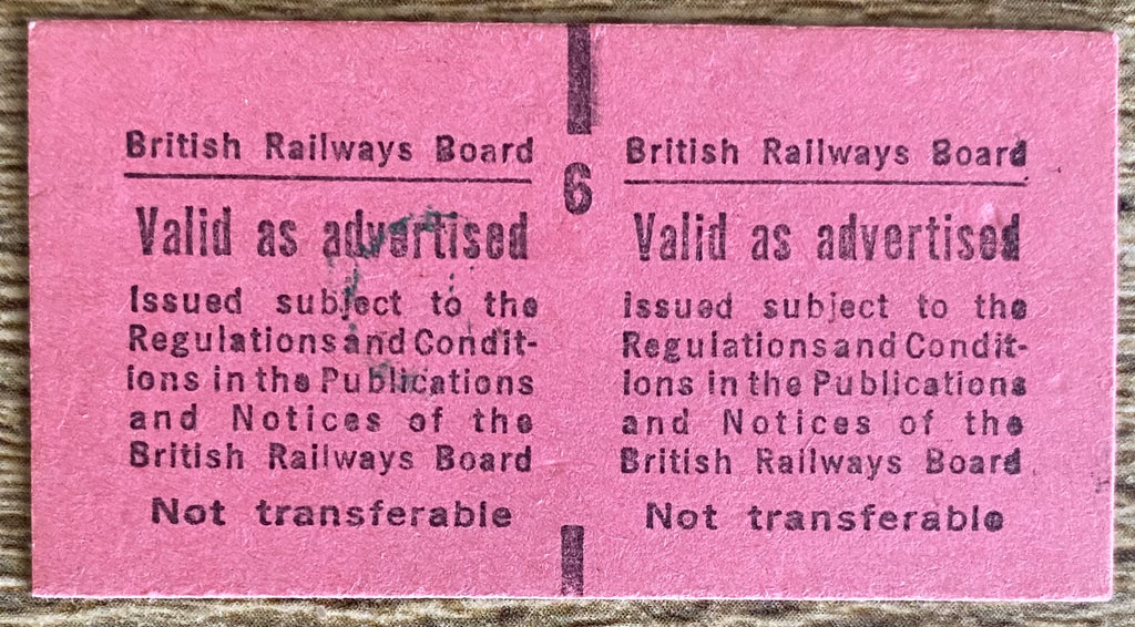 1982 ORIGINAL FOOTBALL SPECIAL BRITISH RAIL TRAIN TICKET PORTSMOUTH TRAVELLING TO BRADFORD