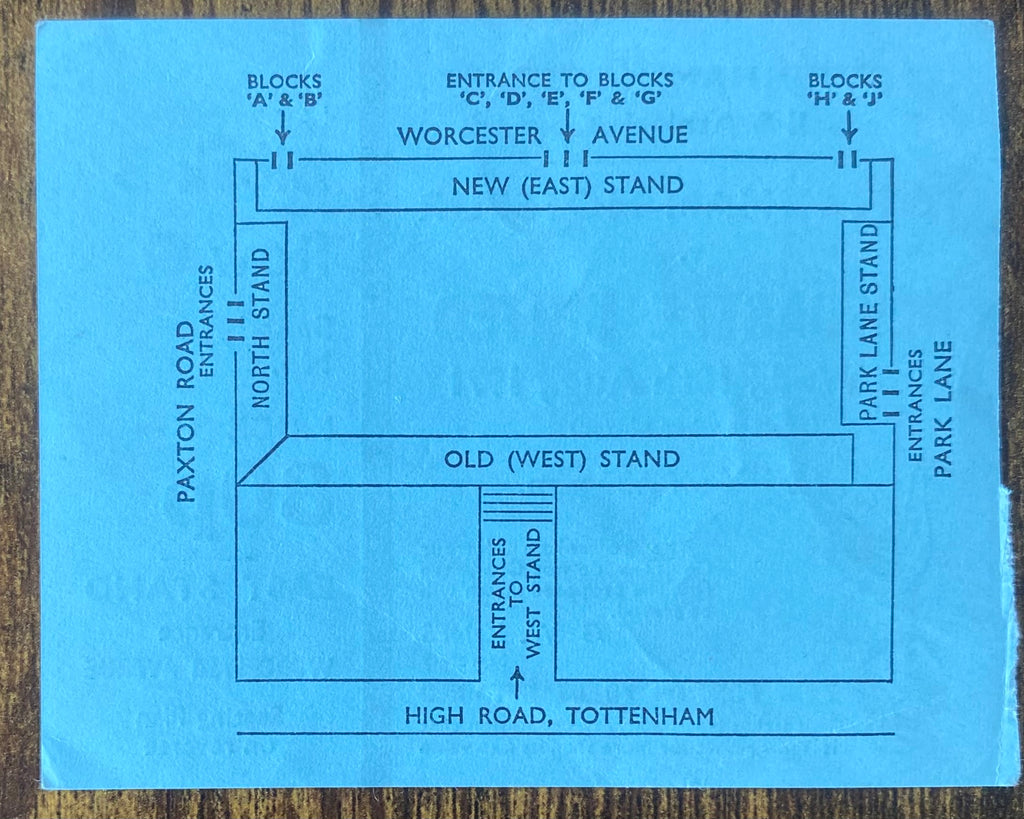 1971/72 ORIGINAL DIVISION ONE TICKET TOTTENHAM HOTSPUR V NEWCASTLE UNITED