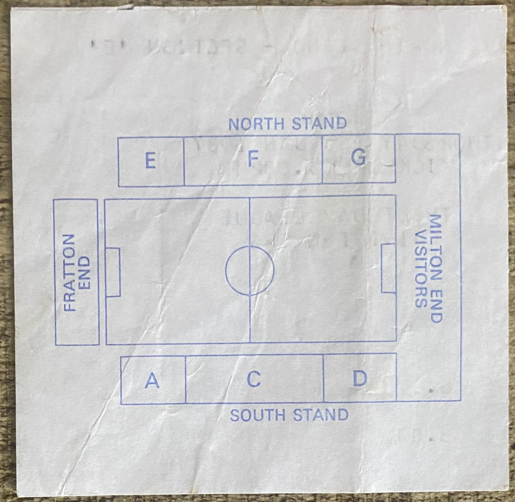 1986/87 ORIGINAL DIVISION 2 TICKET PORTSMOUTH V READING