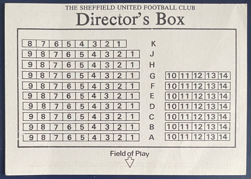 1962/83 ORIGINAL FA CUP 3RD ROUND TICKET SHEFFIELD UNITED V STOKE CITY