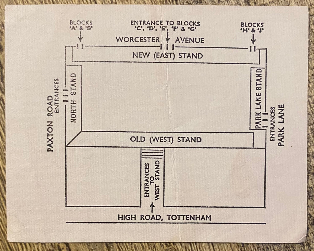 1972/73 ORIGINAL DIVISION ONE TICKET TOTTENHAM HOTSPUR V LIVERPOOL