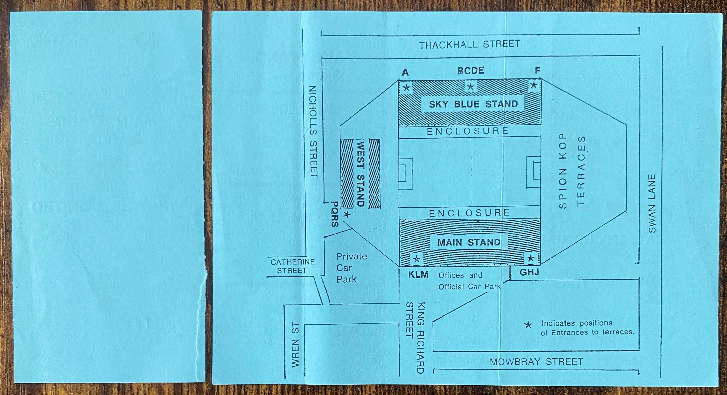 1973/74 ORIGINAL DIVISION 1 TICKET COVENTRY CITY V WEST HAM UNITED (WITH STUB)