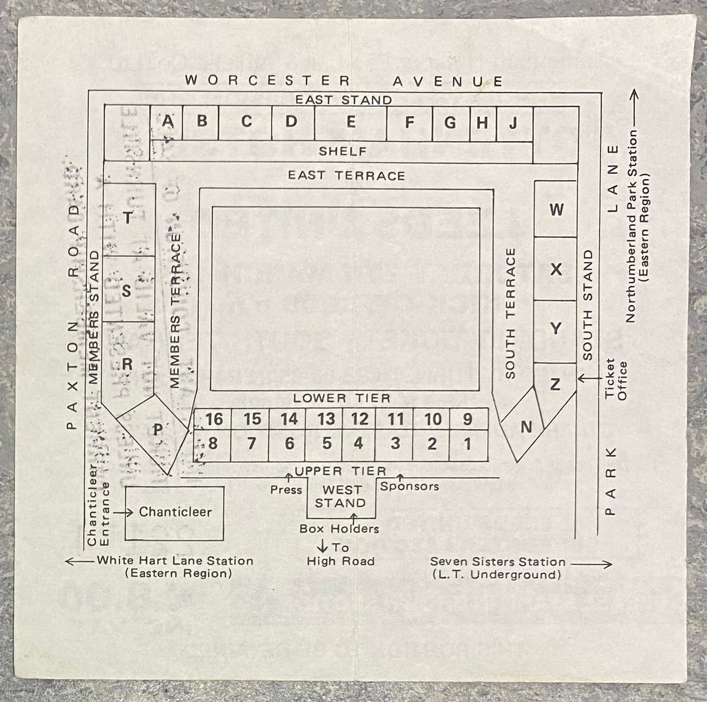 1991/92 ORIGINAL DIVISION 1 TICKET TOTTENHAM HOTSPUR V LEEDS UNITED