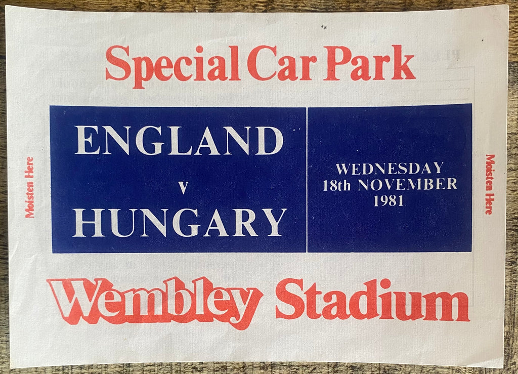 1981 ORIGINAL WORLD CUP QUALIFYING TICKETS ENGLAND V NORWAY