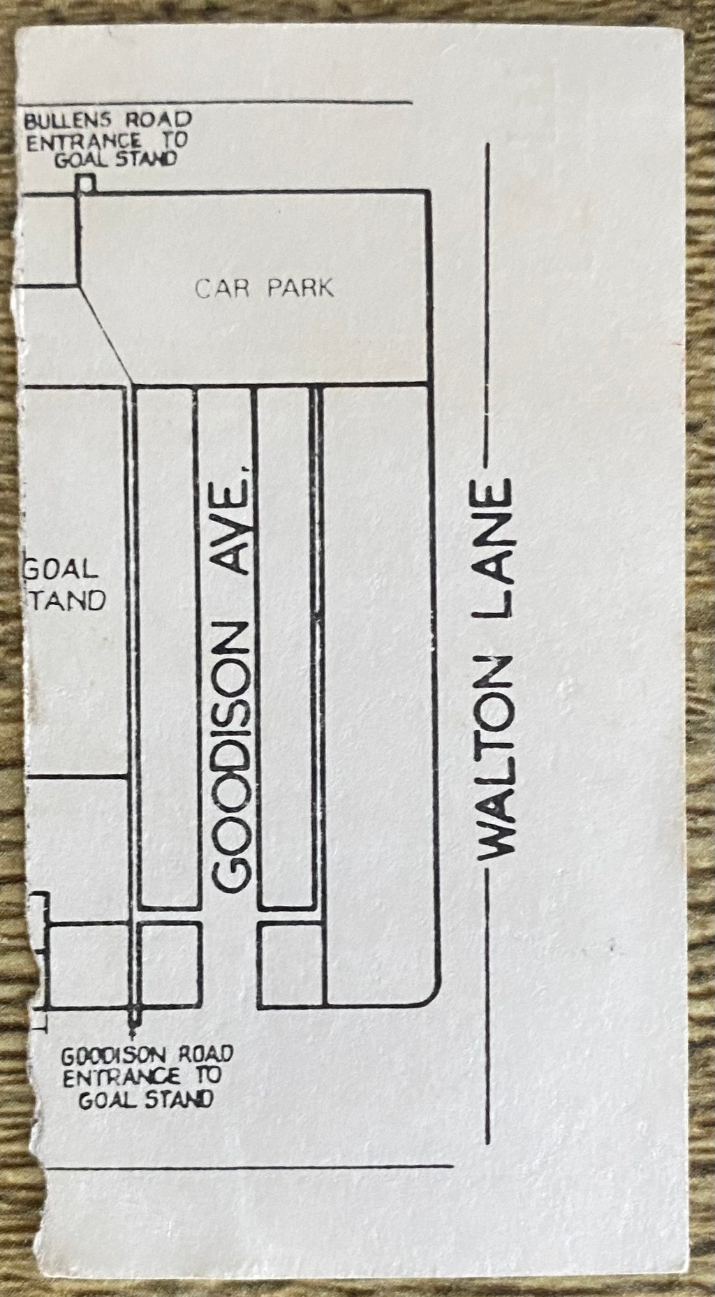 1970/71 ORIGINAL DIVISION ONE TICKET EVERTON V MANCHESTER CITY