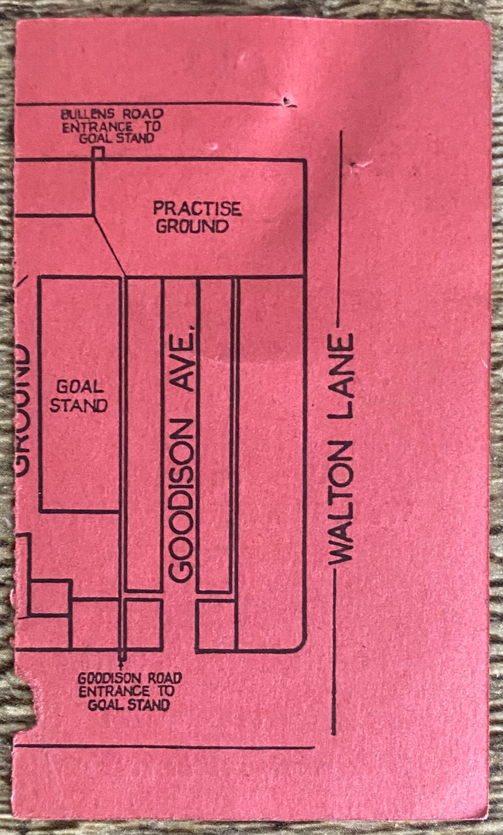 1963/64 ORIGINAL EUROPEAN CUP PRELIMINARY ROUND 1ST LEG TICKET EVERTON V INTER MILAN