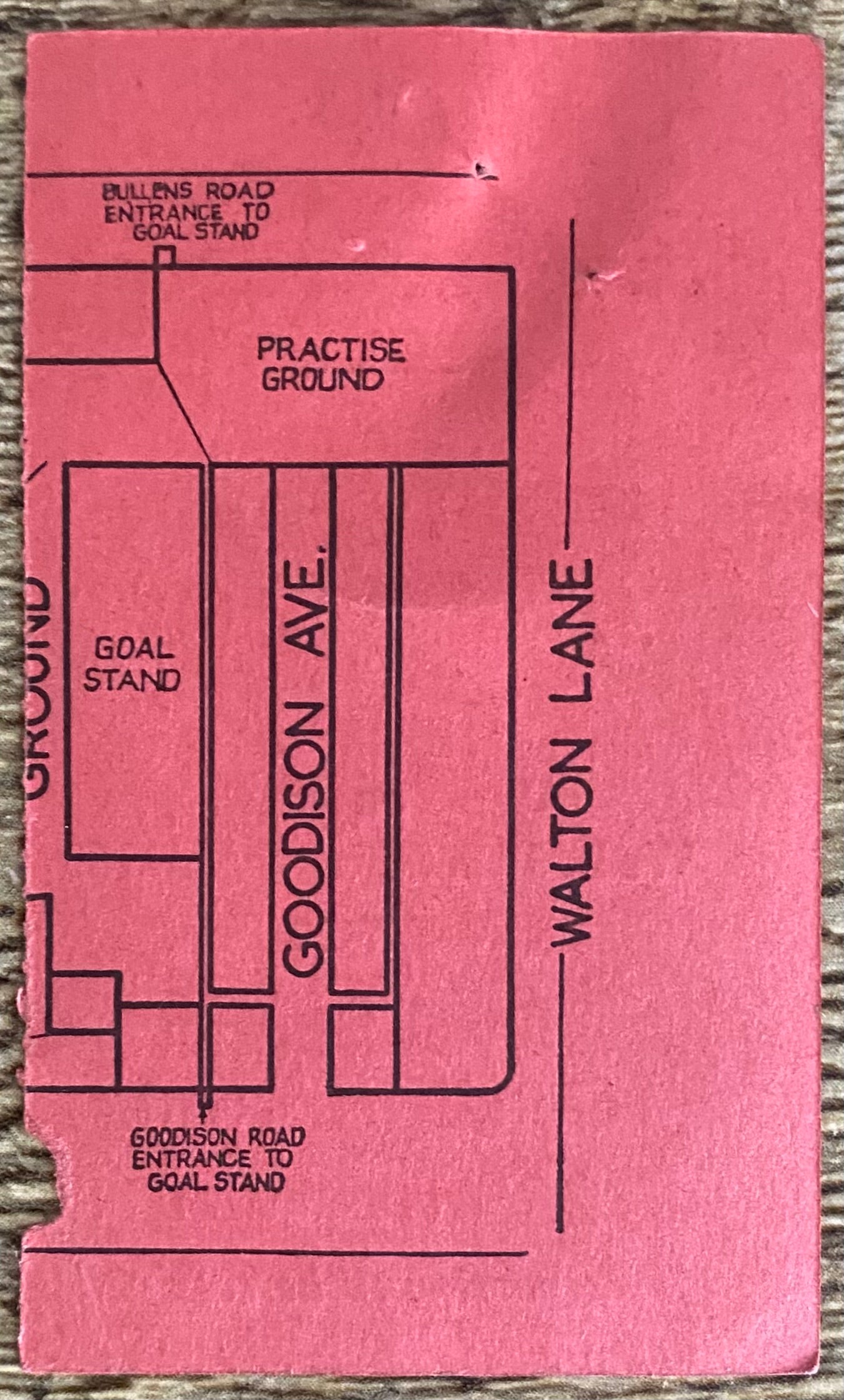 1963/64 ORIGINAL EUROPEAN CUP PRELIMINARY ROUND 1ST LEG TICKET EVERTON V INTER MILAN