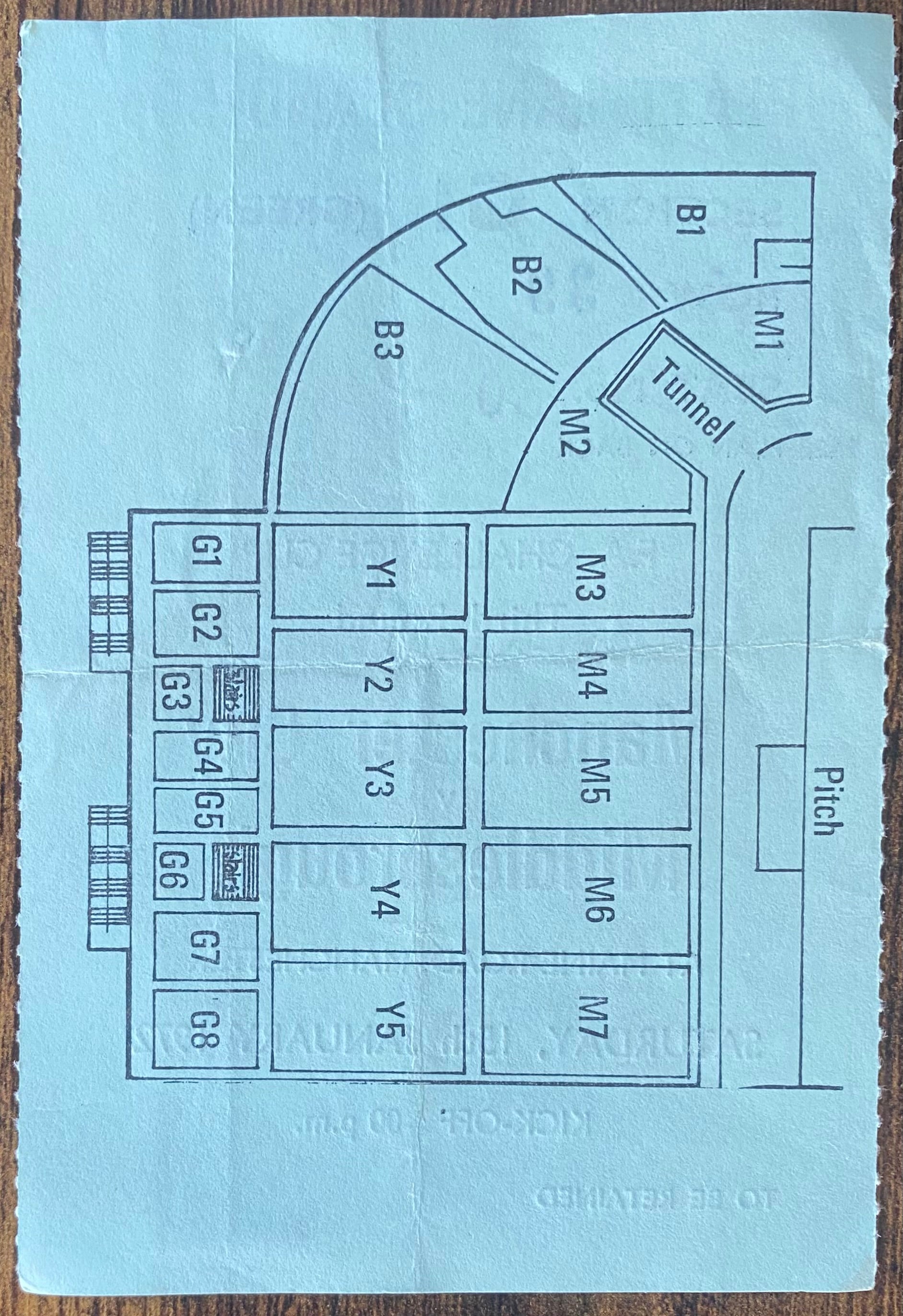1971/72 ORIGINAL FA CUP 3RD ROUND TICKET MANCHESTER CITY V MIDDLESBROUGH