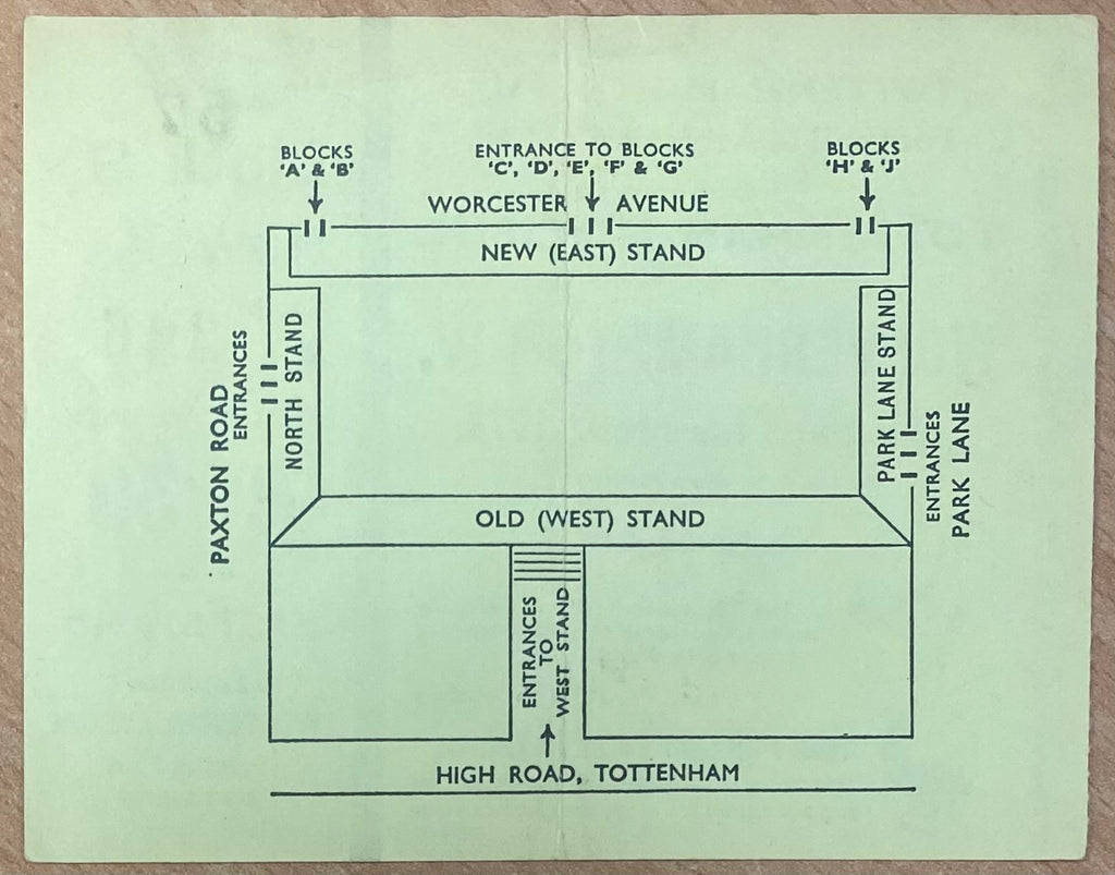 1975/76 ORIGINAL DIVISION ONE TICKET TOTTENHAM HOTSPUR V WOLVERHAMPTON WANDERERS