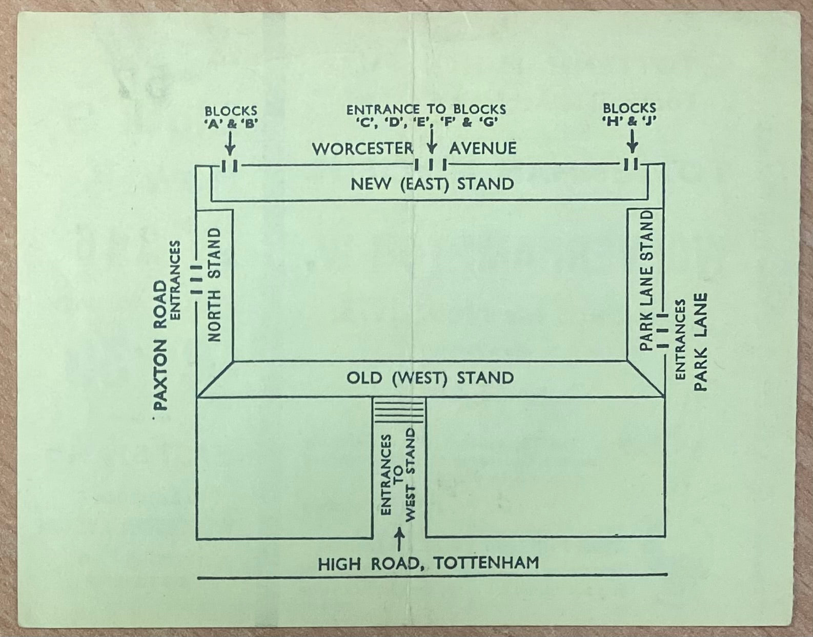 1975/76 ORIGINAL DIVISION ONE TICKET TOTTENHAM HOTSPUR V WOLVERHAMPTON WANDERERS