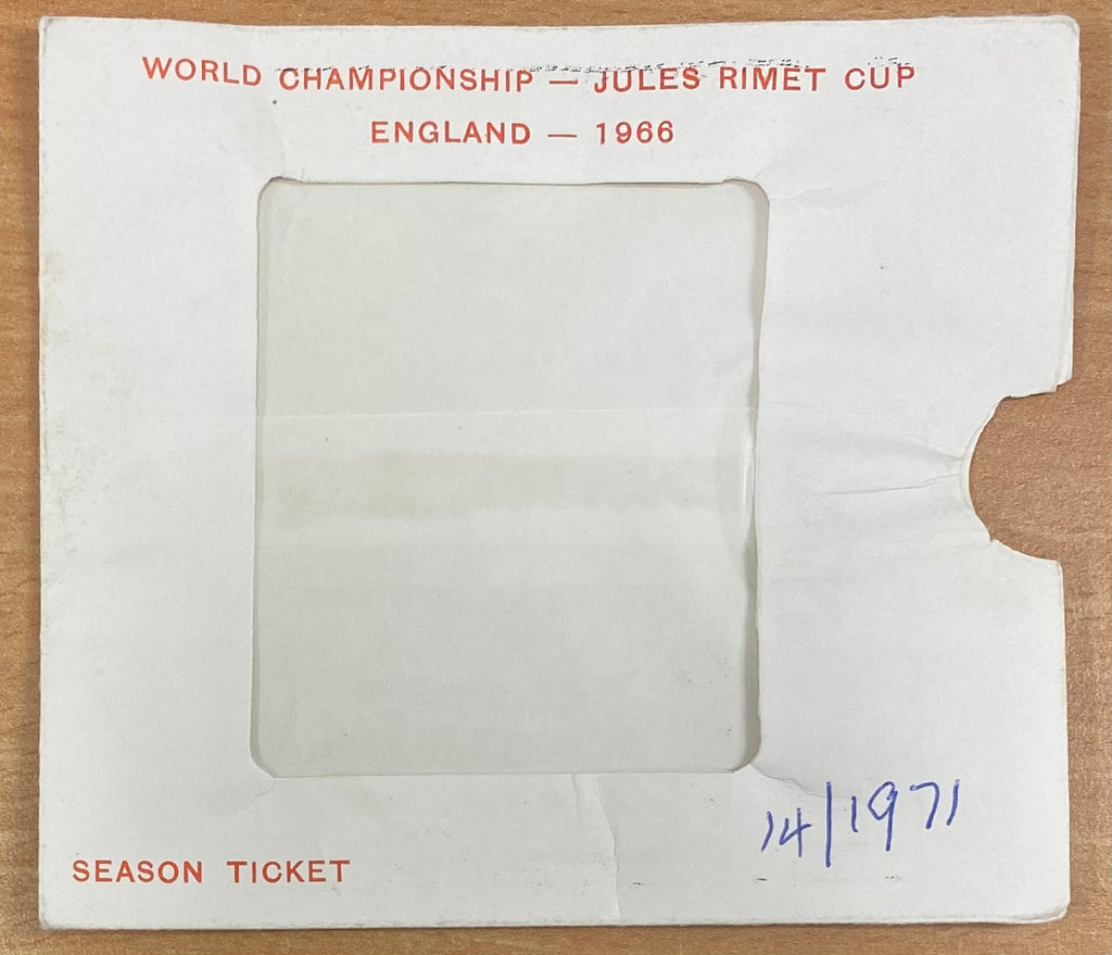 1966 WORLD CUP ORIGINAL OFFICIAL SEASON TICKET HOLDER WALLET