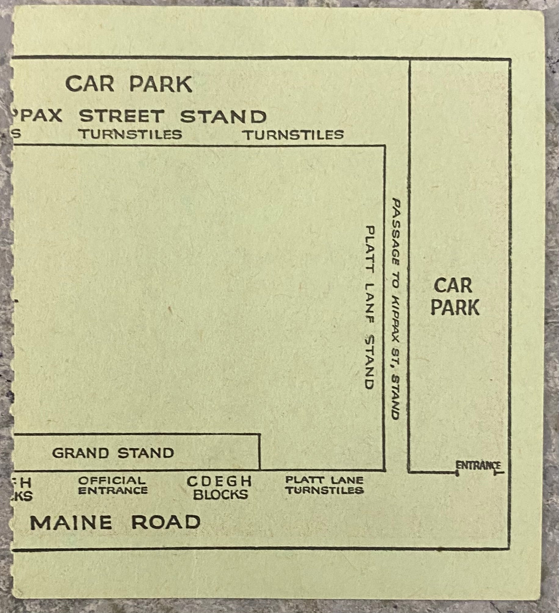 1971/72 ORIGINAL DIVISION 1 TICKET MANCHESTER CITY V DERBY COUNTY