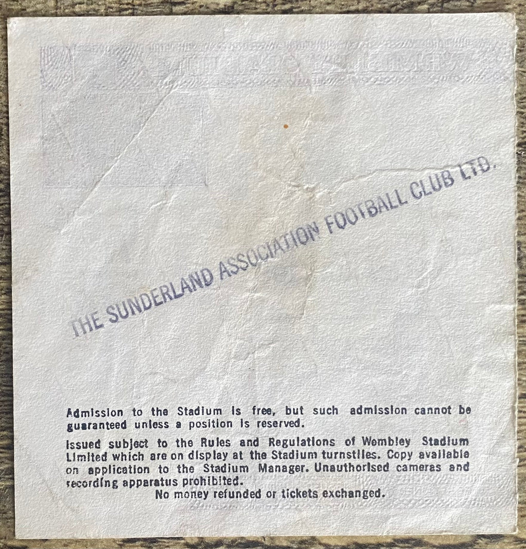 1985 ORIGINAL MILK CUP FINAL TICKET NORWICH V SUNDERLAND