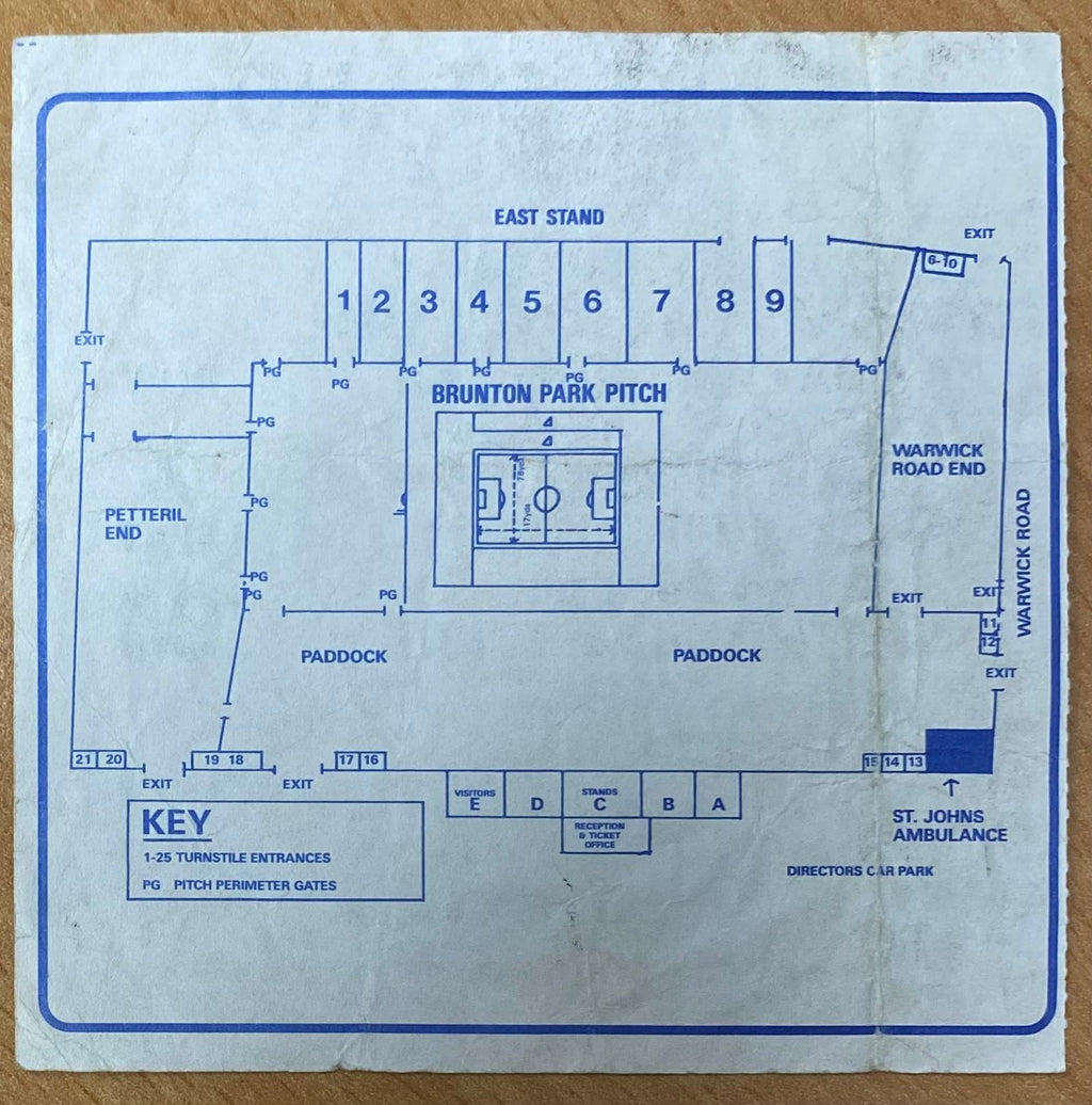 1997/98 ORIGINAL COCA COLA CUP 2ND ROUND 2ND LEG TICKET CARLISLE UNITED V TOTTENHAM HOTSPUR
