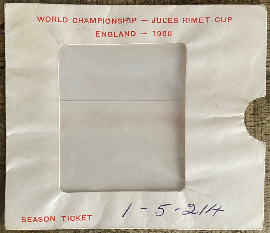 1966 WORLD CUP ORIGINAL OFFICIAL SEASON TICKET HOLDER WALLET