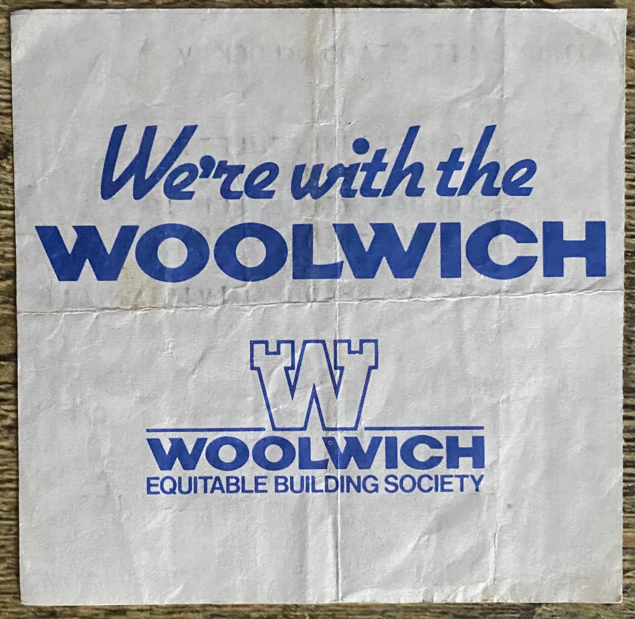 1986/87 ORIGINAL DIVISION 1 TICKET CHARLTON ATHLETIC V WEST HAM UNITED