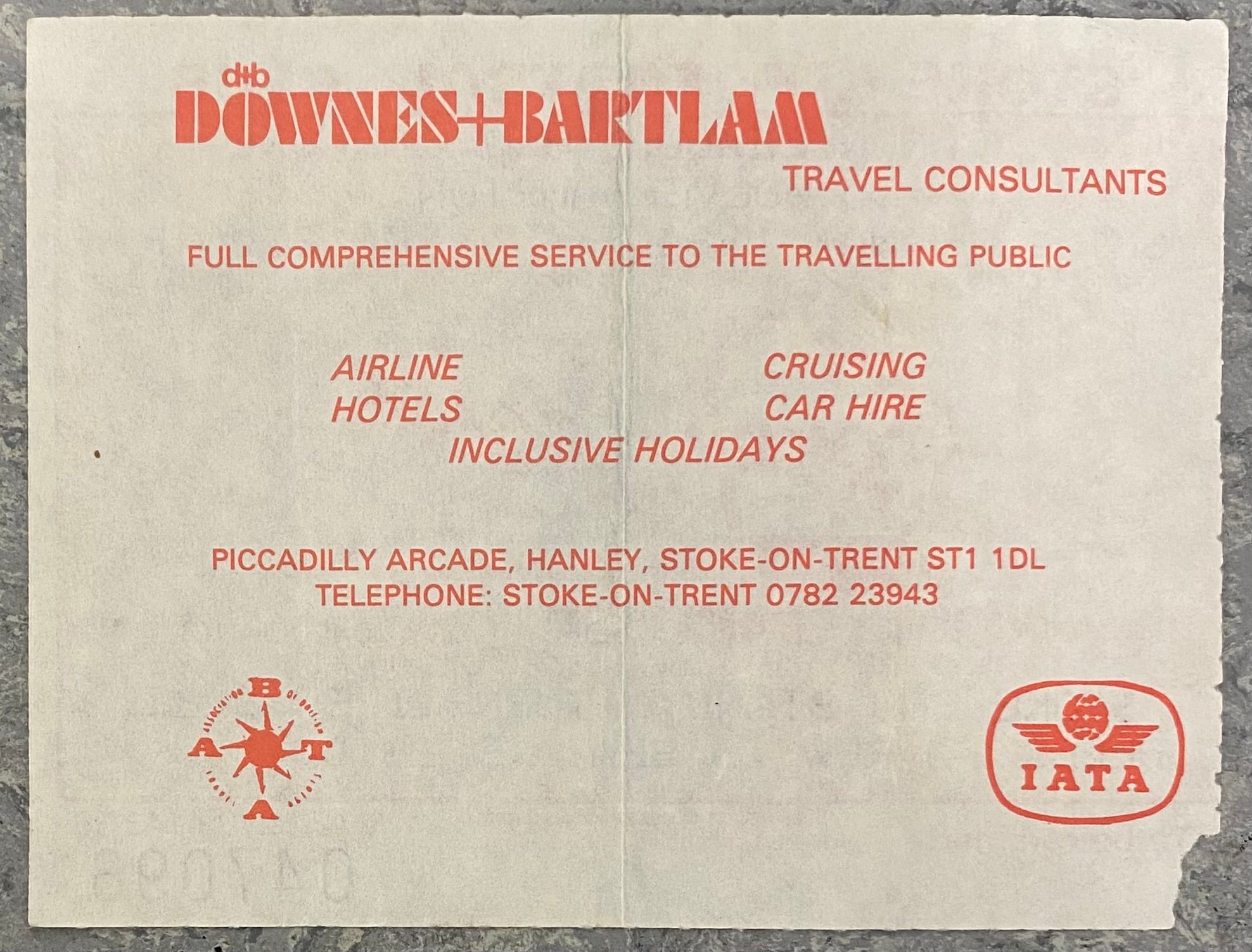 1983/84 ORIGINAL DIVISION 1 TICKET STOKE CITY V WOLVERHAMPTON WANDERERS